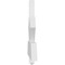 Ekena Millwork Redmond Architectural Grade PVC Gable Bracket, 108"W x 22 1/2"H x 2"D x 6"F, 5/12 Pitch GBP108X23X0206RED00 - alternate 3